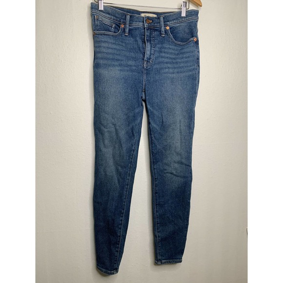 Madewell Women's 9" Mid-Rise Skinny Jeans in Fairside Wash Size 29 - Picture 5 of 12